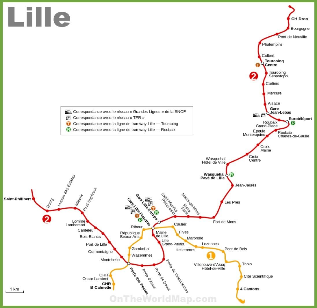 Lille subway ramani