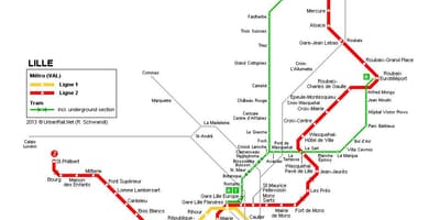Ramani ya Lille ya treni