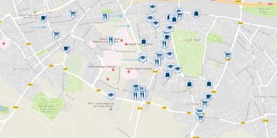 Ramani ya Lille ya kuhifadhi